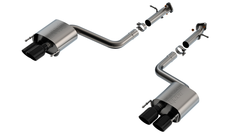 Borla 15-24 Lexus RC F Axle-Back Exhaust System S-Type - Black Chrome - Image 5