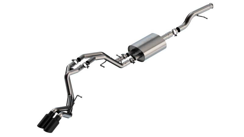 Borla 21-22 Chevrolet Tahoe 5.3L V8 AT 2/4WD Touring Cat-Back Exhaust (Black Chrome) - Image 3