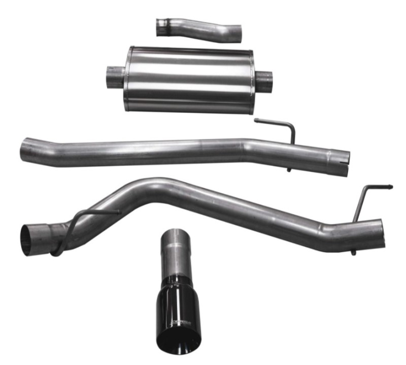 Corsa 2020-2025 Jeep Gladiator JT 3.6L Single Side Exit Cat-Back Exhaust w/ Single 4in Polished Tip - Image 4