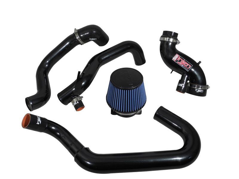 Injen 03-06 Evo 8/9/MR Cast Aluminum Intake System w/ Full Intercooler Piping Black Short Ram Intake - Image 8