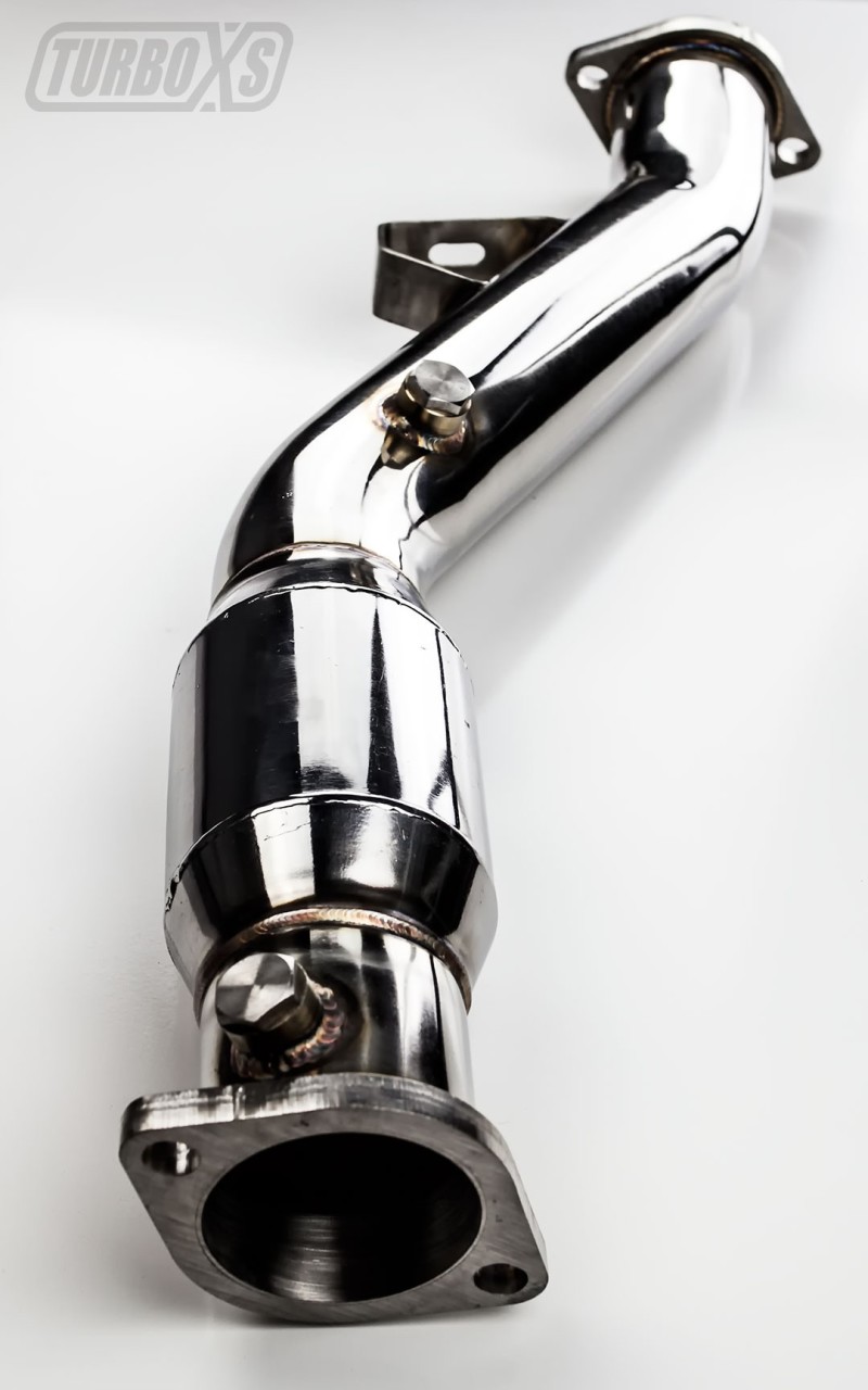 Turbo XS 02-07 WRX-STi / 04-08 Forester XT High Flow Catalytic Converter Pipe - Image 2