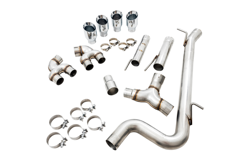 AWE Tuning Mk7 Golf R Track Edition Exhaust w/Chrome Silver Tips 102mm - Image 2