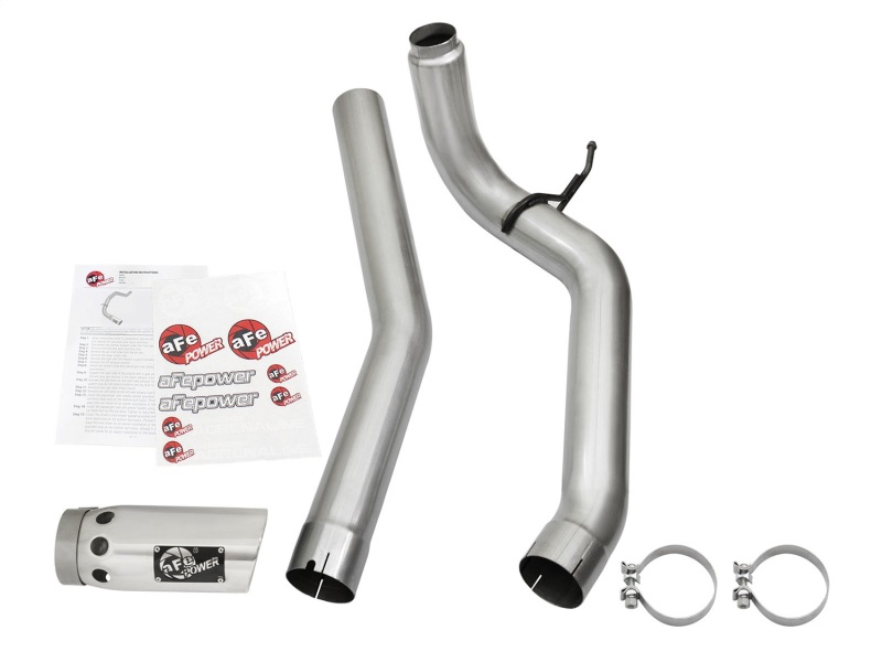 aFe LARGE Bore HD Exhausts 4in DPF-Back SS-409 2016 Nissan Titan XD V8-5.0L CC/SB (td) - Image 5