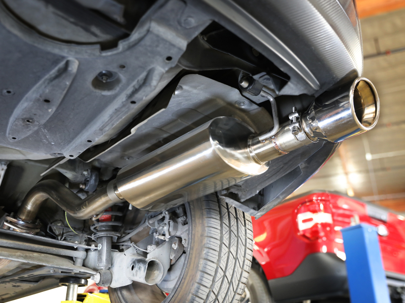 aFe 14-19 Toyota Corolla 1.8L Takeda 2.5in 304SS Axle-Back Exhaust w/ Polished Tip - Image 7