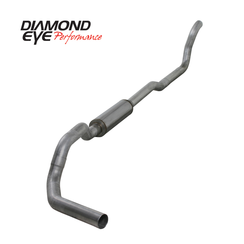 Diamond Eye KIT 4in TB MFLR RPLCMENT PIPE SGL AL: 2-WHEEL DRIVE ONLY 89-93 DODGE CUMMINS 5.9L - Image 7