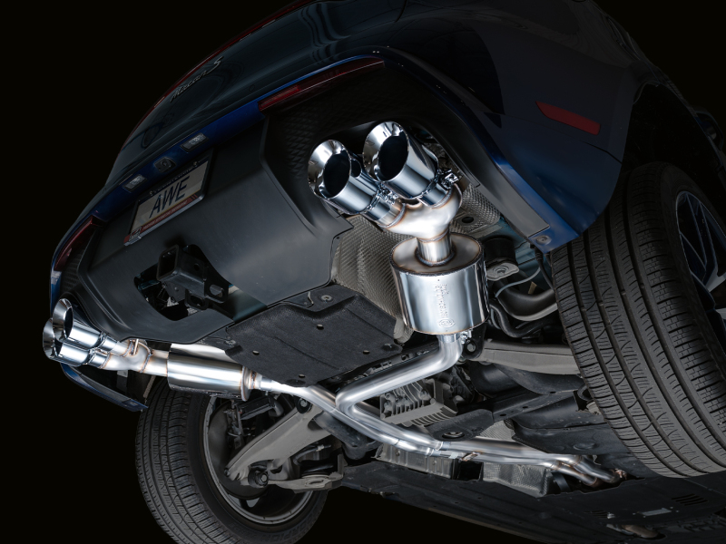 AWE Tuning 2022+ Porsche Macan 2.9TT Touring Edition Catback Exhaust w/ Chrome Silver Tips - Image 10