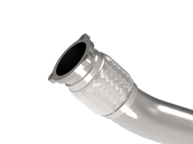 aFe POWER MACH Force-Xp 09-16 Audi A4/A5 B8 L4-2.0L(t) 304 SS 3in. Front Resonator Delete Pipe - Image 2