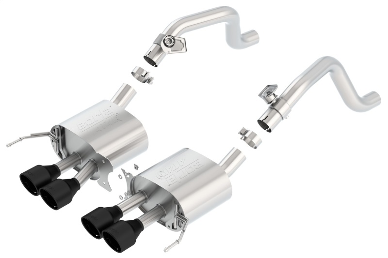Borla 14-17 C7 Corvette Stingray Axle-Back ATAK Exhaust 2.75in to Muffler Dual 2.0in Out 4.25in Tip - Image 6