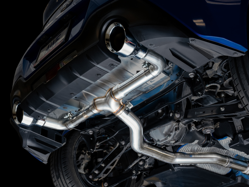 AWE Subaru BRZ/ Toyota GR86/ Toyota 86 Track Edition Cat-Back Exhaust- Chrome Silver Tips - Image 9