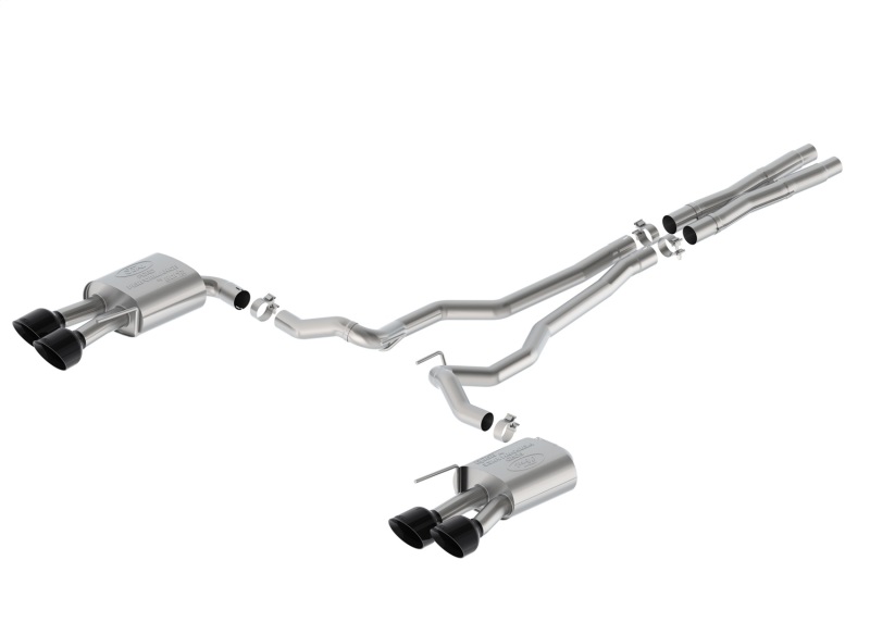 Ford Racing 2024 Mustang 5.0L Extreme Non-Active Cat-Back Exhaust w/Valance - Black Tip - Image 2