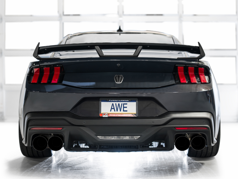 AWE 2024 Ford Mustang Dark Horse S650 RWD SwitchPath Catback Exhaust w/ Quad Diamond Black Tips - Image 5