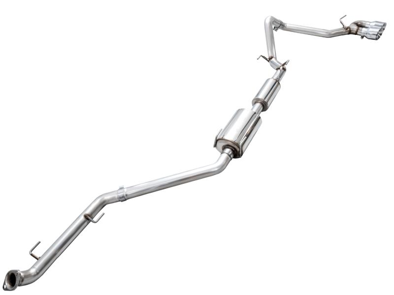 AWE Exhaust for 4th Gen Toyota Tacoma Dual Chrome Silver Tips - Image 8
