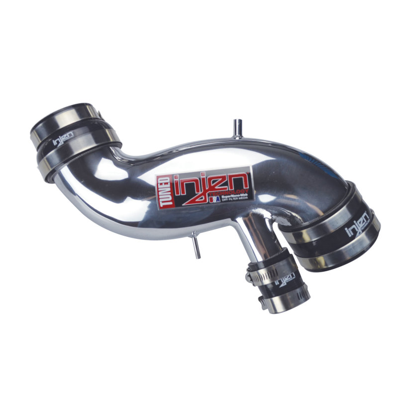 Injen 03-06 Evo 8/9/MR Cast Aluminum Intake System w/ Full Intercooler Piping Polished Short Ram Int - Image 5