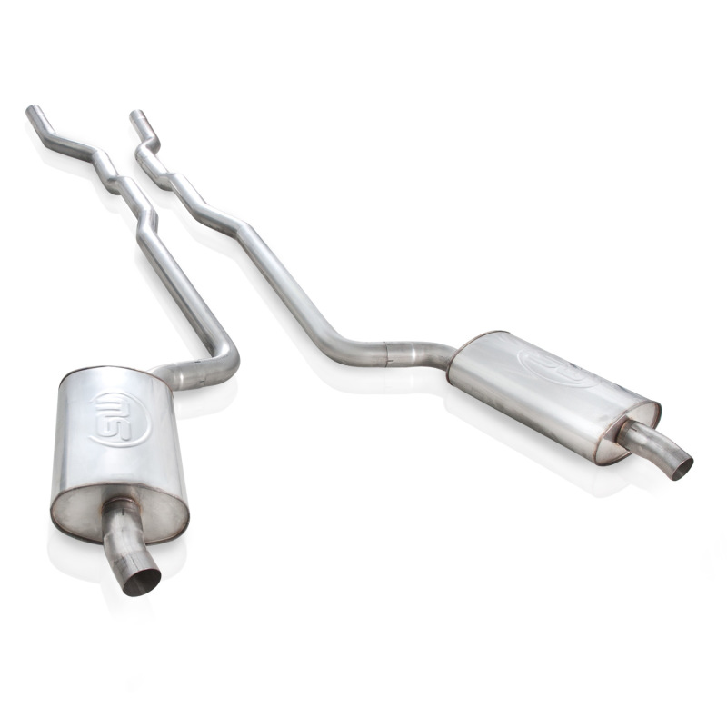 Stainless Works 1973-82 Corvette Exhaust 2-1/2in Factory Style Mufflers 2-1/2in Turndowns - Image 2