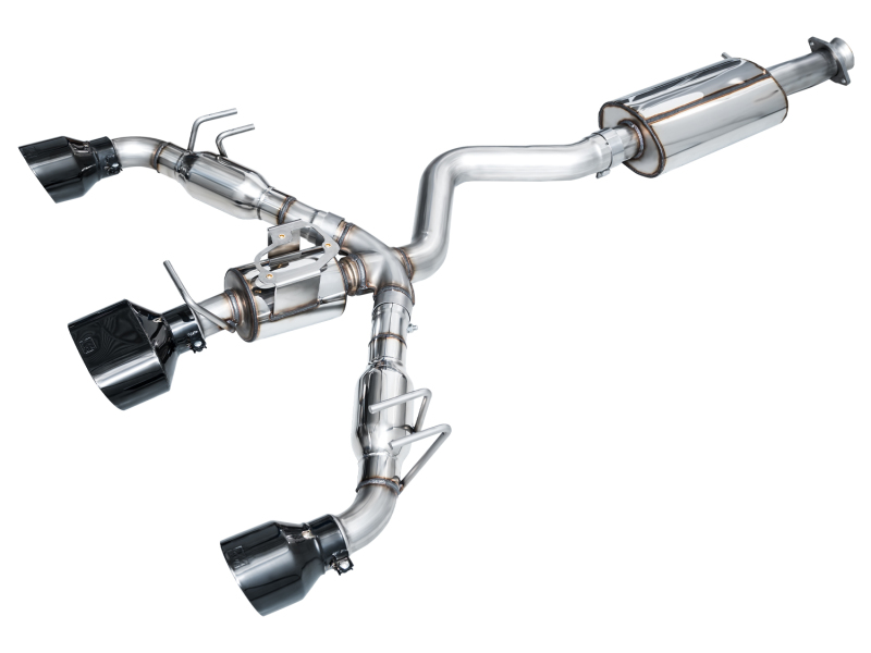 AWE Tuning 2023+ Toyota GR Corolla Touring Edition Exhaust - Diamond Black Tips - Image 2