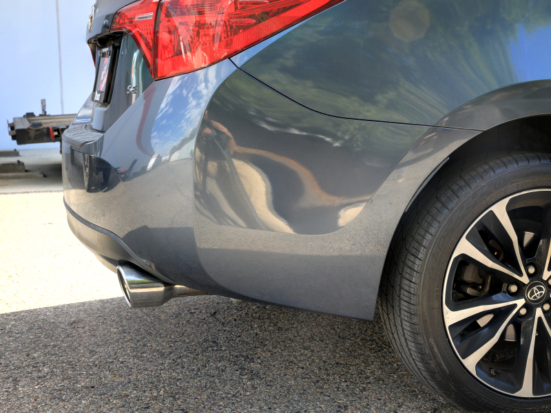 aFe 14-19 Toyota Corolla 1.8L Takeda 2.5in 304SS Axle-Back Exhaust w/ Polished Tip - Image 5