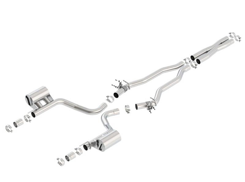 Borla 2015 Dodge Challenger Hellcat 6.2L V8 ATAK Catback Exhaust No Tips Factory Valance - Image 7