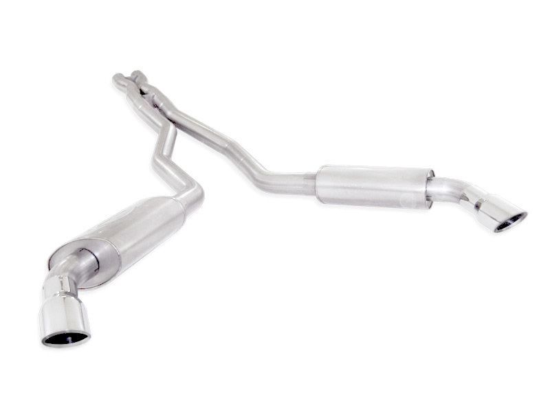 Stainless Works 2010-15 Camaro 6.2L 3in Exhaust X-Pipe Chambered Turbo Mufflers Polished Tips - Image 2