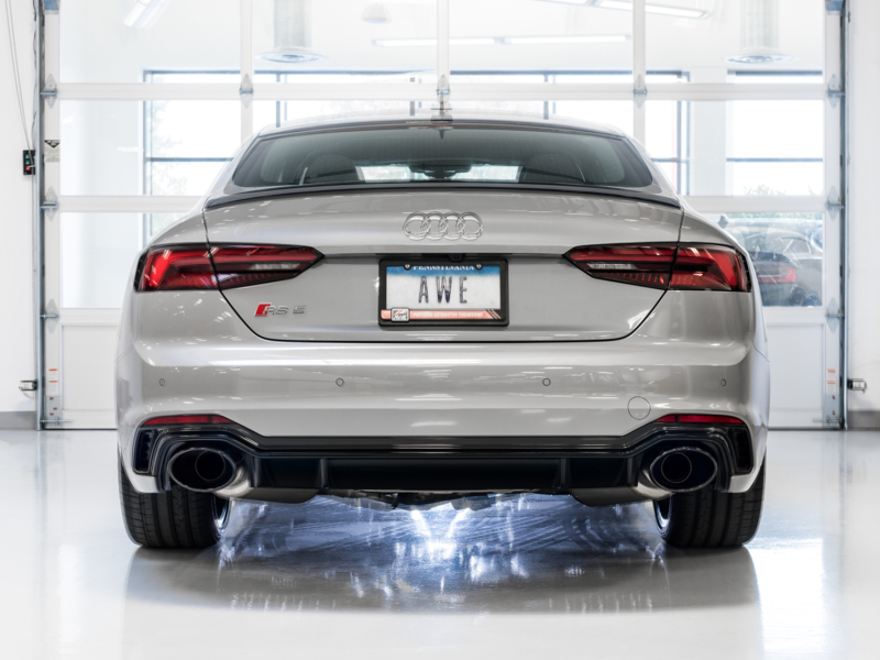 AWE Tuning Audi B9 RS 5 Sportback Touring Edition Exhaust-Non Resonated- Diamond Black RS Style Tips - Image 8