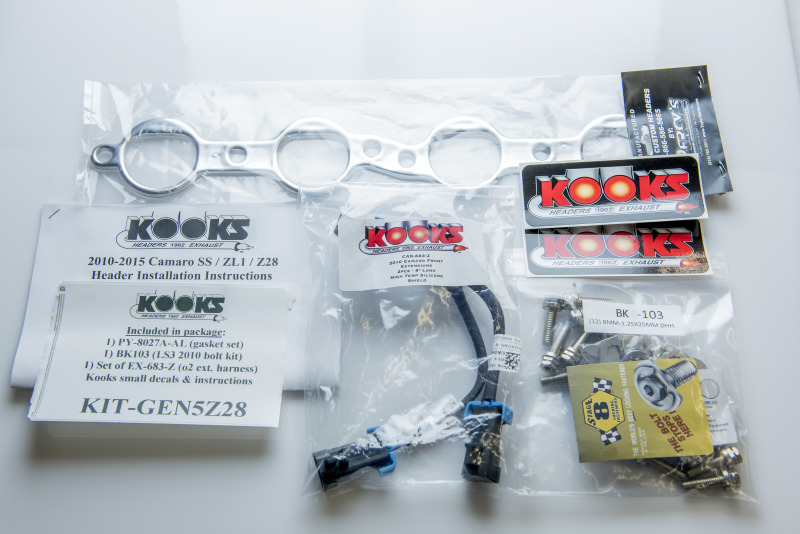 Kooks 2015 Chevy Camaro Z28 1 7/8in x 3in SS LT Headers w/ Green Catted Connection Pipes - Image 10