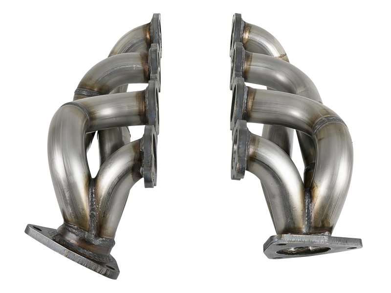 aFe Twisted Steel 1-3/4in 304SS Shorty Headers 2019 GM Silverado / Sierra 1500 V8-5.3L/6.2L - Image 3