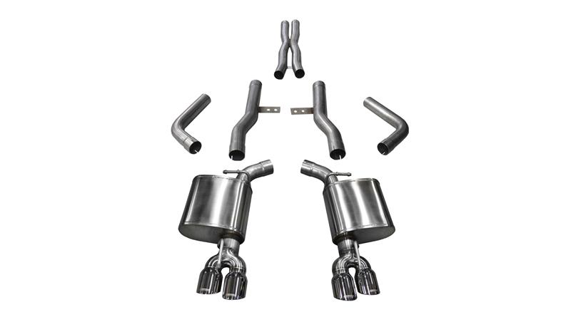Corsa 2015-2023 Dodge Challenger Hellcat Dual Rear Exit Extreme Exhaust w/ 3.5in Polished Tips - Image 7