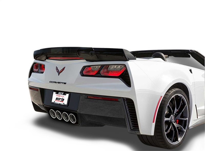 Borla 15 Chevy Corvette C7 ZO6 6.2L w/o AFM w/ NPP ATAK Quad RD RL AC Tips Center Rear Exit Exhaust - Image 9