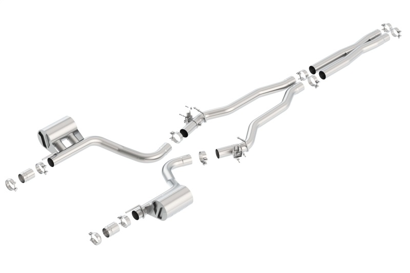 Borla 2015 Dodge Charger Hellcat 6.2L V8 ATAK Catback Exhaust w/ Valves No Tips Factory Valance - Image 7