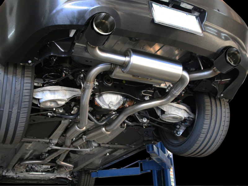 aFe Takeda 2-1/2in 304SS Cat-Back Exhaust Infiniti G37 08-13/Q60 14-15 V6-3.7 w/ Carbon Fiber Tips - Image 5
