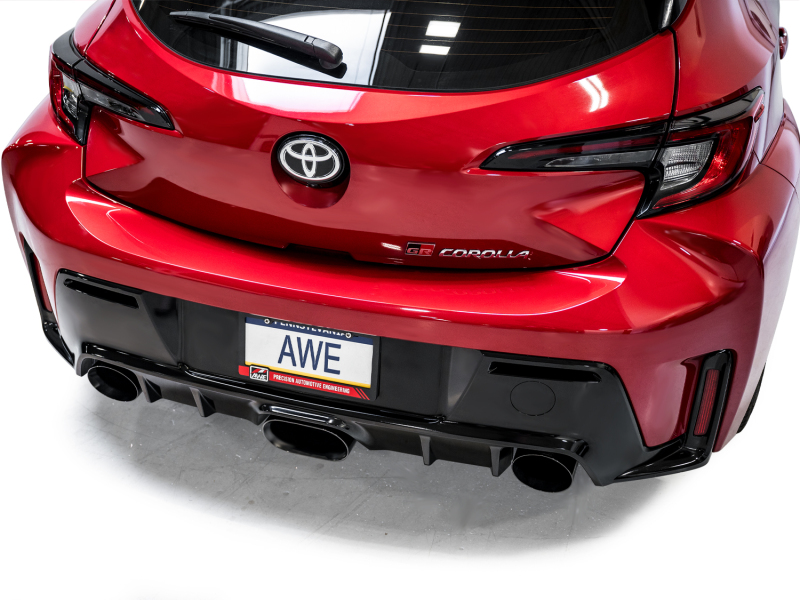 AWE Tuning 2023+ Toyota GR Corolla Track Edition Exhaust - Diamond Black Tips - Image 10