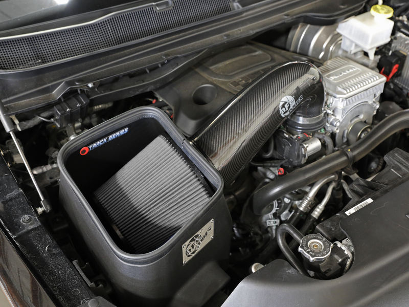 aFe 19-20 Dodge RAM 1500 5.7L Track Series Carbon Fiber Cold Air Intake System w/Pro DRY S Filter - Image 8