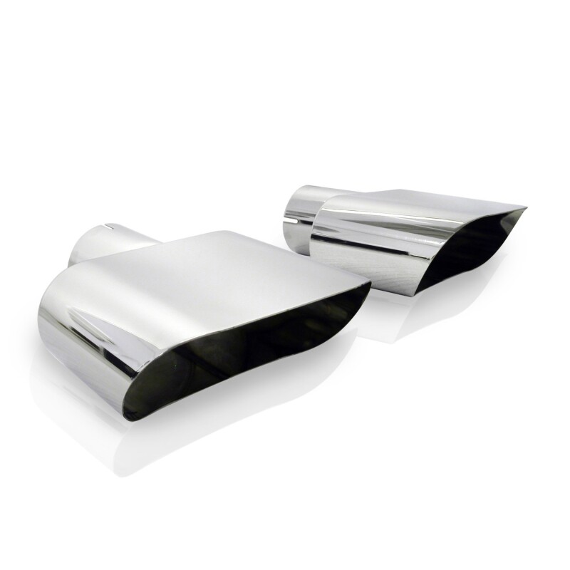 Stainless Works Wide Oval Challenger R/T 2-1/2in Inlet Tips (priced per pair) - Image 2