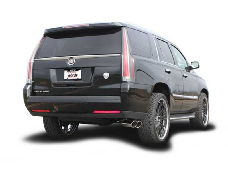 Borla Touring Cat Back 15-16 GMC Denali 6.2L V8 2.75in, 2.25in Dual Same Side Exit 4in Tips Exhaust - Image 7