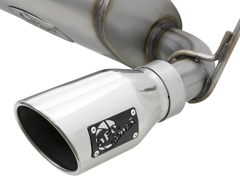 aFe Rebel Series 2.5in 409 SS Cat-Back Exhaust w/ Polished Tips 07+ Jeep Wrangler (JK) V6 3.6L/3.8L - Image 5