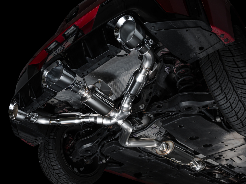 AWE 23-24 Toyota GR Corolla Touring Edition Catback Exhaust - Chrome Silver Tips - Image 6