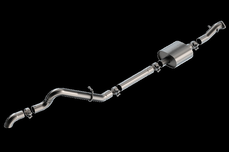 Borla 21-22 Ford Bronco 2.3L 2DR/4DR T-304 Stainless Steel Cat-Back S-Type Exhaust - Brushed - Image 4