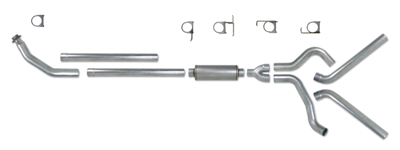 Diamond Eye KIT 4in Turbo Back DUAL AL: 94-02 DODGE CUMMINS 5.9L