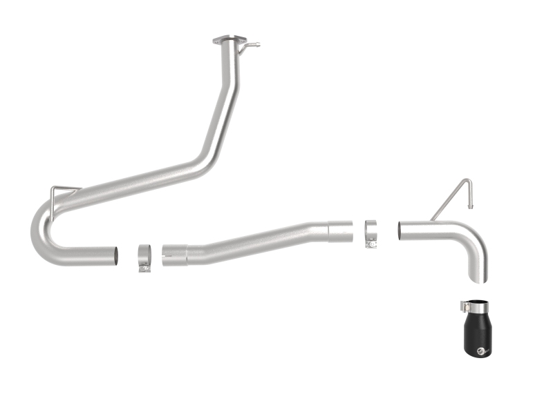 aFe Takeda 2.5in 304 SS Axle-Back Exhaust w/o Muffler w/BlackTips 18-22 Hyundai Kona L4-1.6L (t) AWD - Image 3