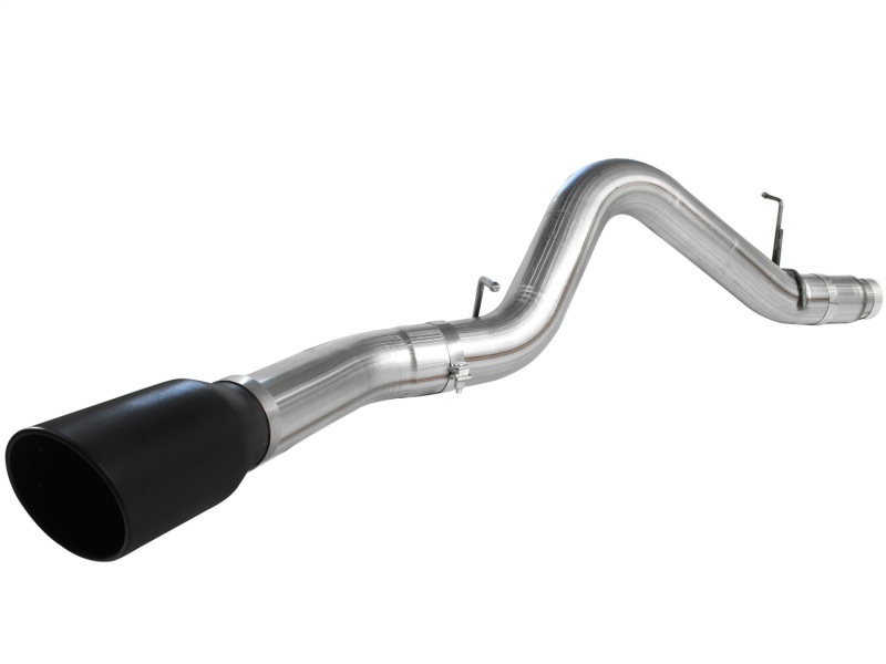 aFe MACHForce XP Exhaust 5in DPF-Back SS 11-13 GM Diesel Trucks V8-6.6L (td) (LML) (Blk Tip) - Image 3