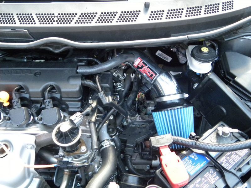 Injen 06-11 Honda Civic Ex 1.8L 4cyl Black Tuned Air Intake w/ MR Tech/Nano-Fiber Dry Filter - Image 4