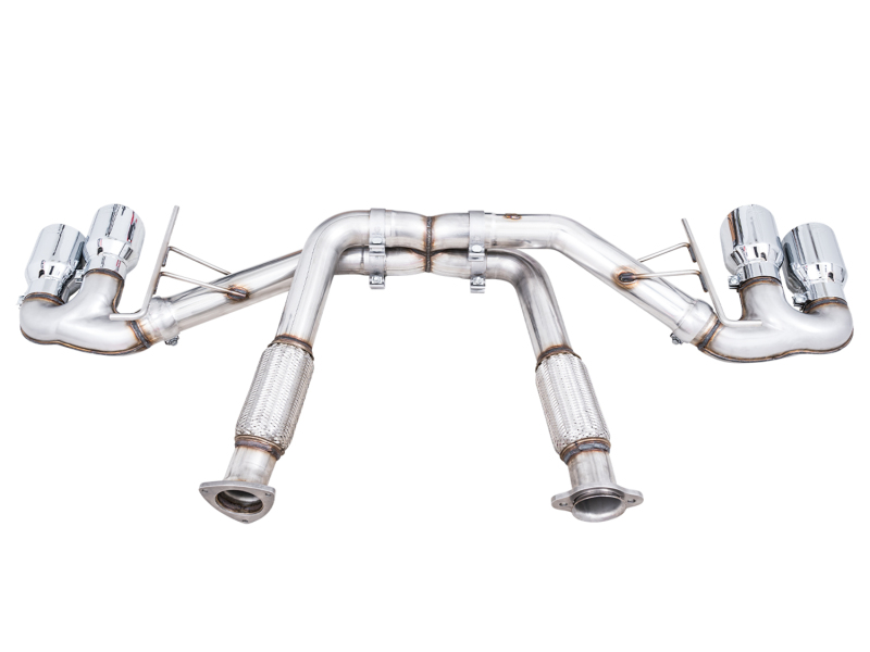 AWE Tuning 2020 Chevrolet Corvette (C8) Track Edition Exhaust - Quad Chrome Silver Tips - Image 5