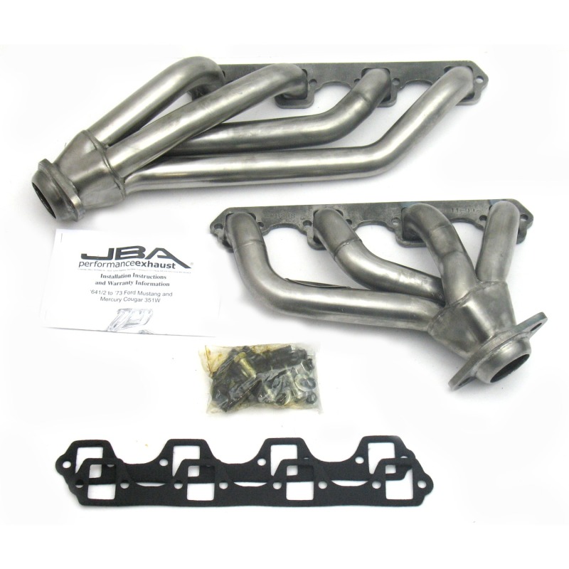 JBA 65-73 Ford Mustang 351W SBF 1-5/8in Primary Raw 409SS Mid Length Header - Image 2