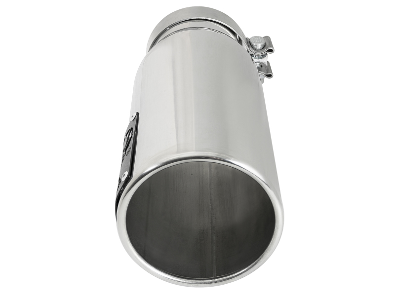 aFe SATURN 4S 4in SS Intercooled Exhaust Tip - Polished 4in In x 5in Out x 12in L Bolt-On - Image 3