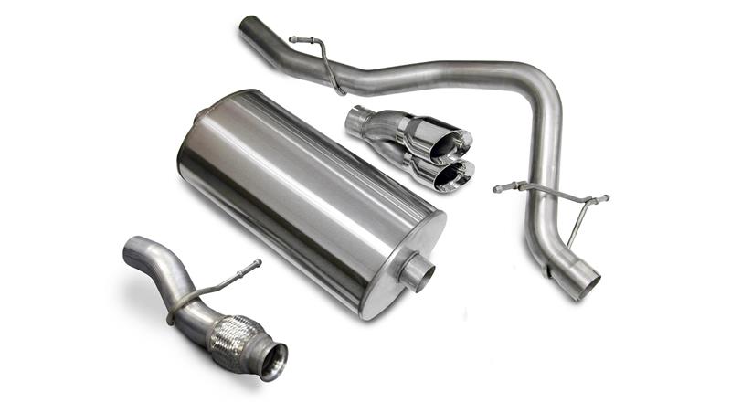 Corsa 2009-2014 Chevrolet Tahoe 5.3L V8 Polished Sport Cat-Back Exhaust - Image 8