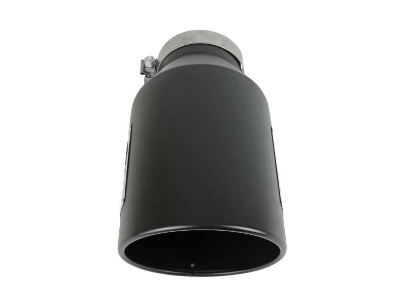 aFe Power Universal 5in Inlet 8in Outlet MACH Force-XP Clamp-On Exhaust Tip - Black - Image 3