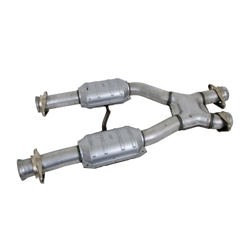 BBK 79-93 Mustang 5.0 Short Mid X Pipe With Catalytic Converters 2-1/2 For BBK Long Tube Headers - Image 2