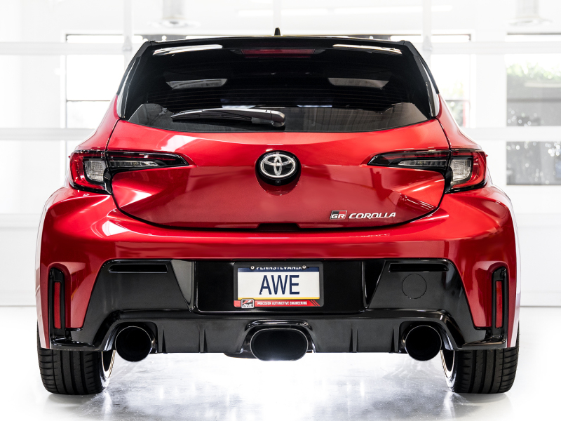 AWE Tuning 2023+ Toyota GR Corolla Track Edition Exhaust - Diamond Black Tips - Image 7