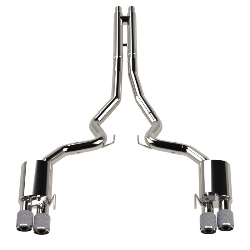Kooks 18-24 Ford Mustang GT 5.0 3in. Valved Touring Cat-Back Exhaust - Carbon Tips - Image 9