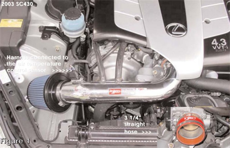 Injen 01-03 Lexus GS430/LS430/SC430 V8 4.3L Black IS Short Ram Cold Air Intake - Image 9