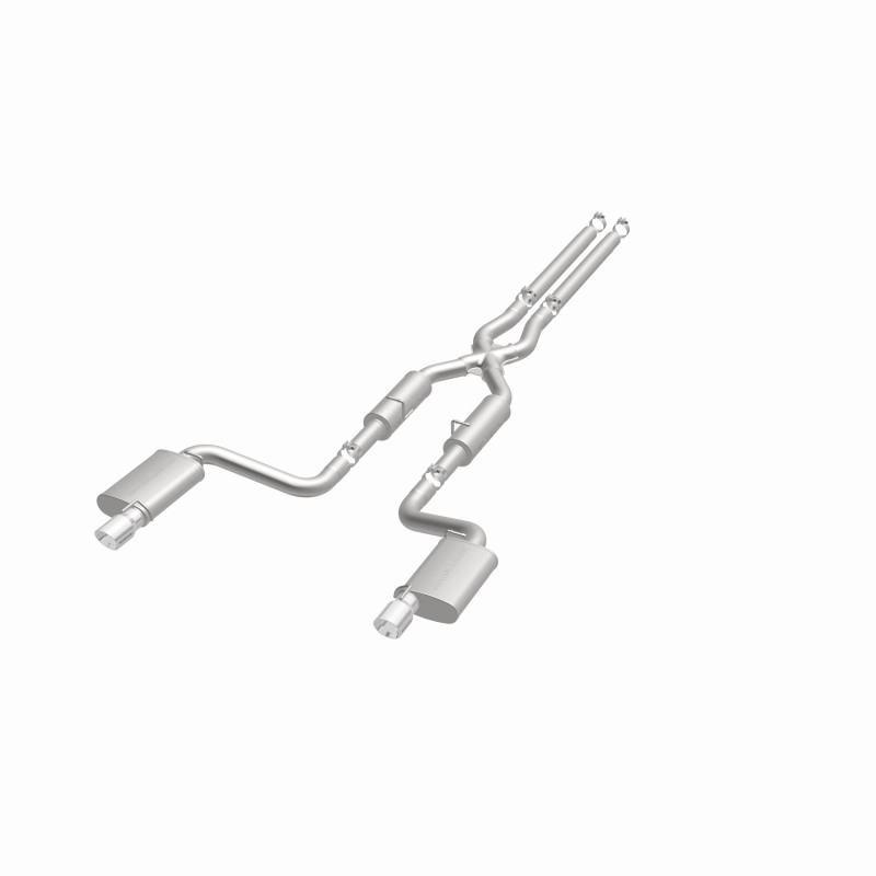 MagnaFlow 11-12 Dodge Charger SRT-8 Hemi Dual Split Rear Exit Stainless Cat-Back Performance Exhaust - Image 6